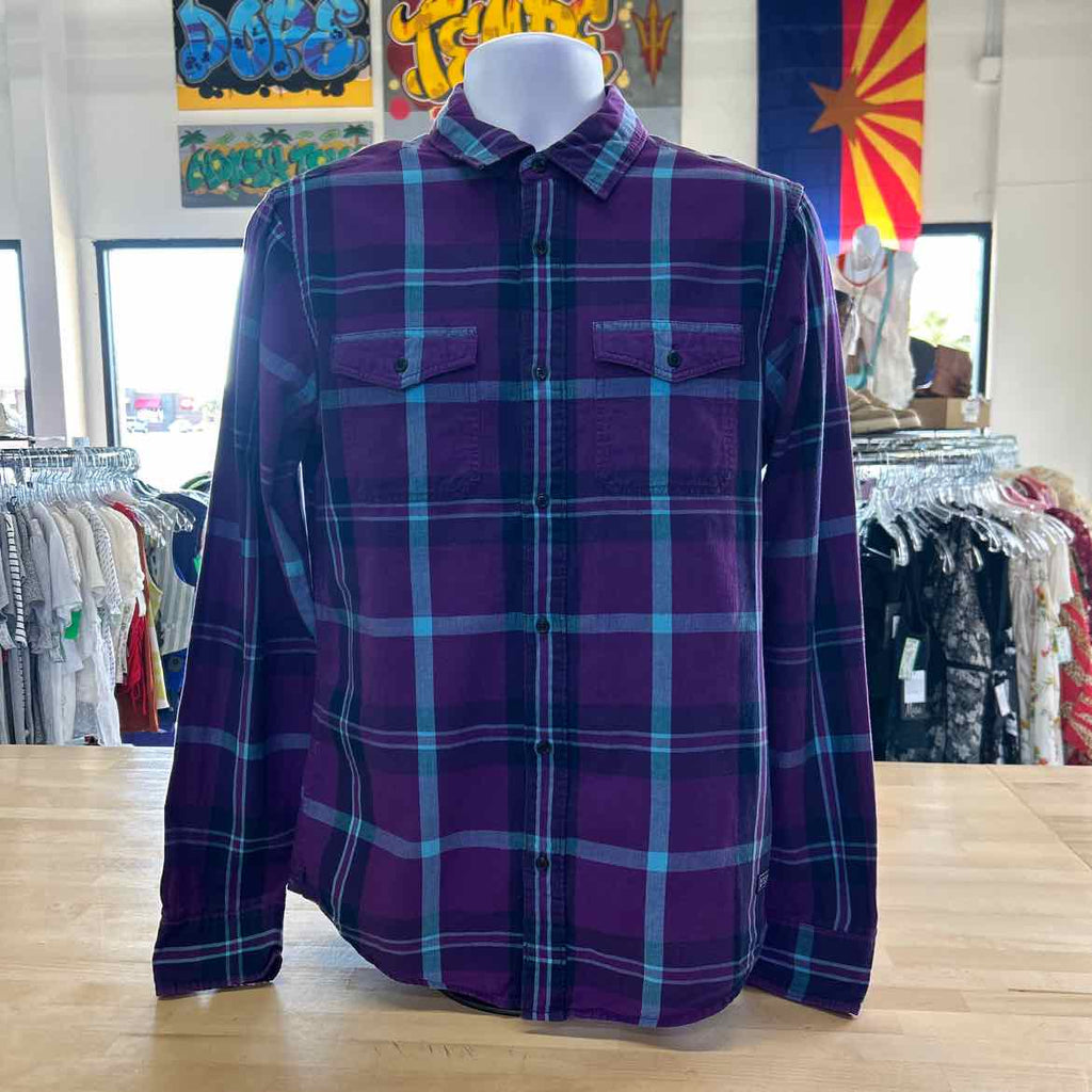 Scotch and Soda Size M Purple Preloved MENS Button Down Shirt