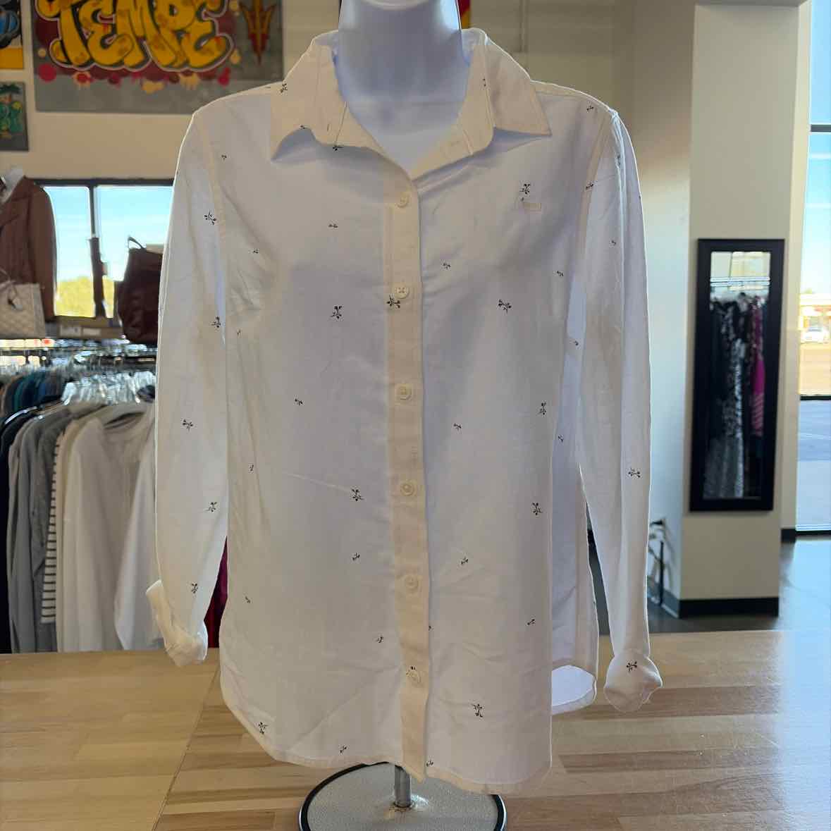 Levi's the Classic Cotton Box-Pleat-Back Long-Sleeve Shirt - Scattered