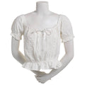 Self E Size XL Sweetheart Puff-Sleeve Top