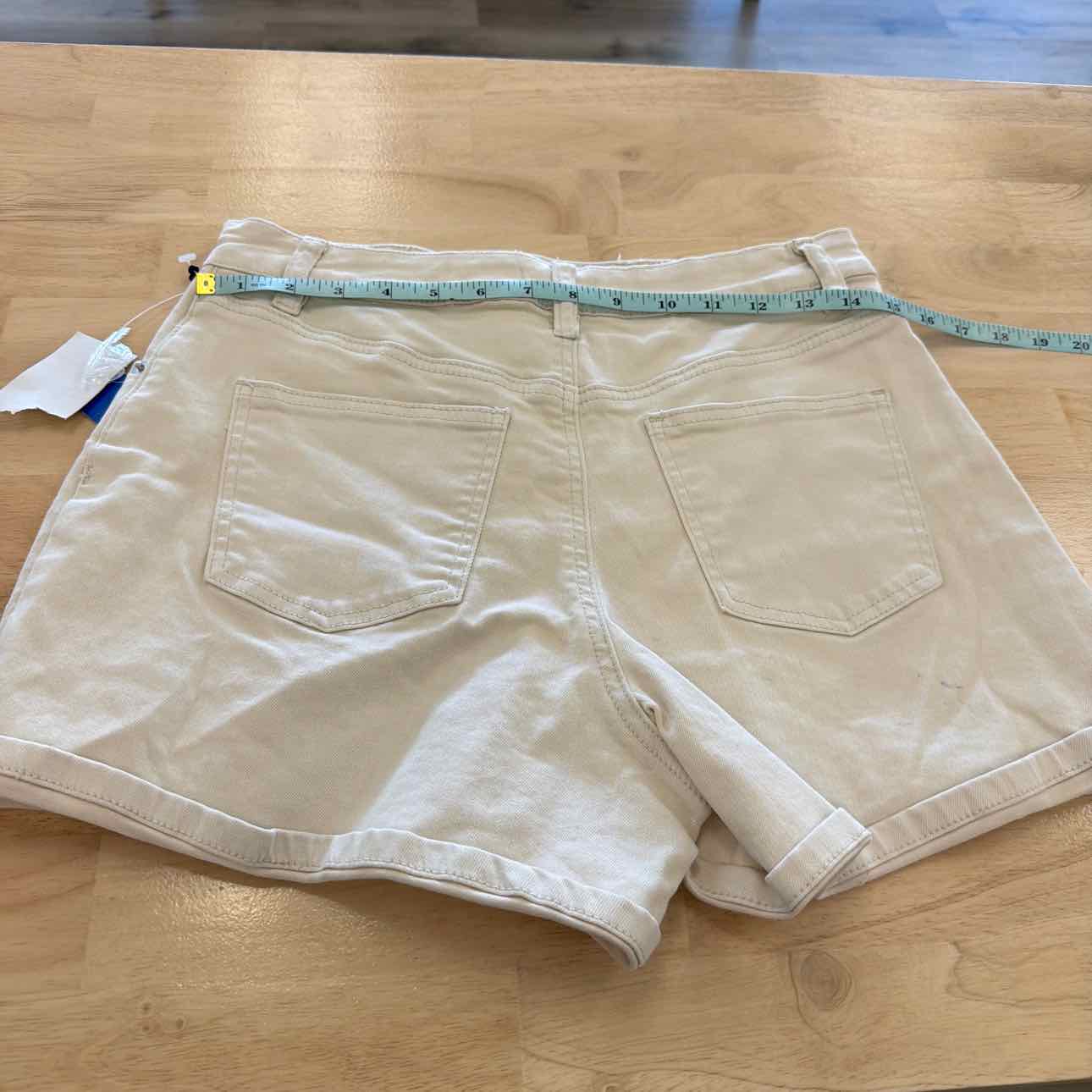 1.State Women Size 4 Tan New Shorts 1.state High Rise Denim Shorts
