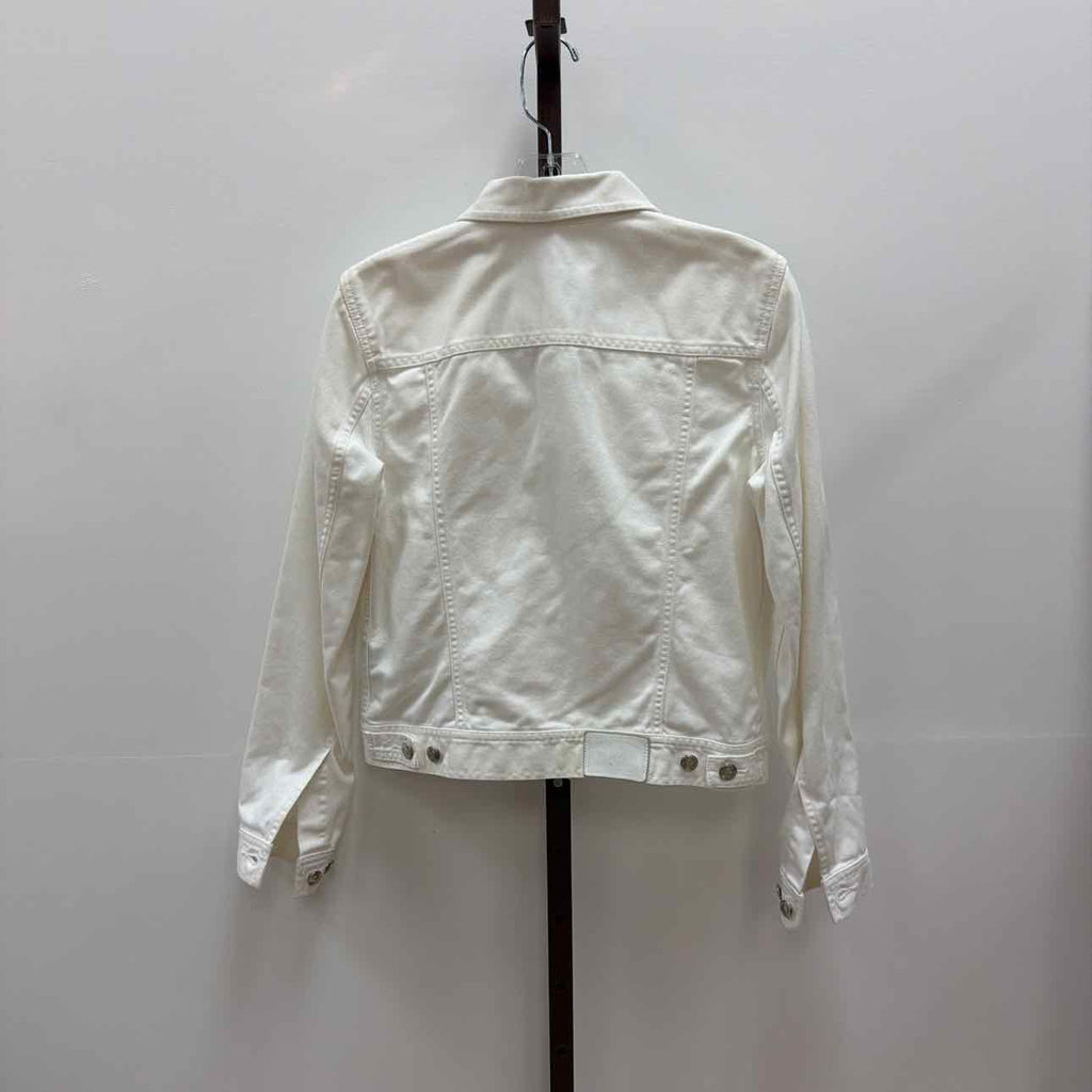 Ralph Lauren Size S White Denim Preloved Jean Jacket