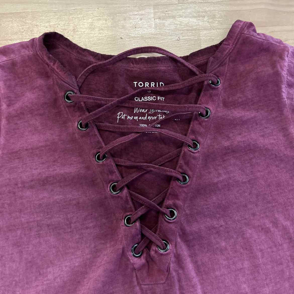 Torrid Size 0 Red Preloved Blouse SS