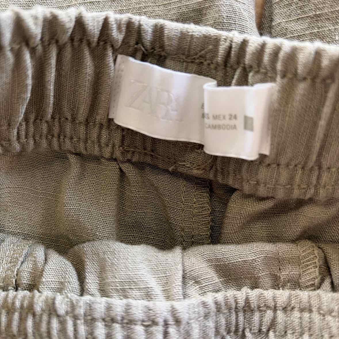zara Size XS Green viscose Preloved Pants