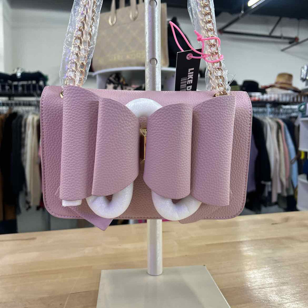 Like Dreams Jane Overlap Bow Crossbody - Blush