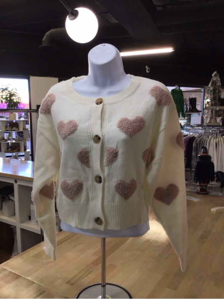 love tree Size M White Preloved Cardigan