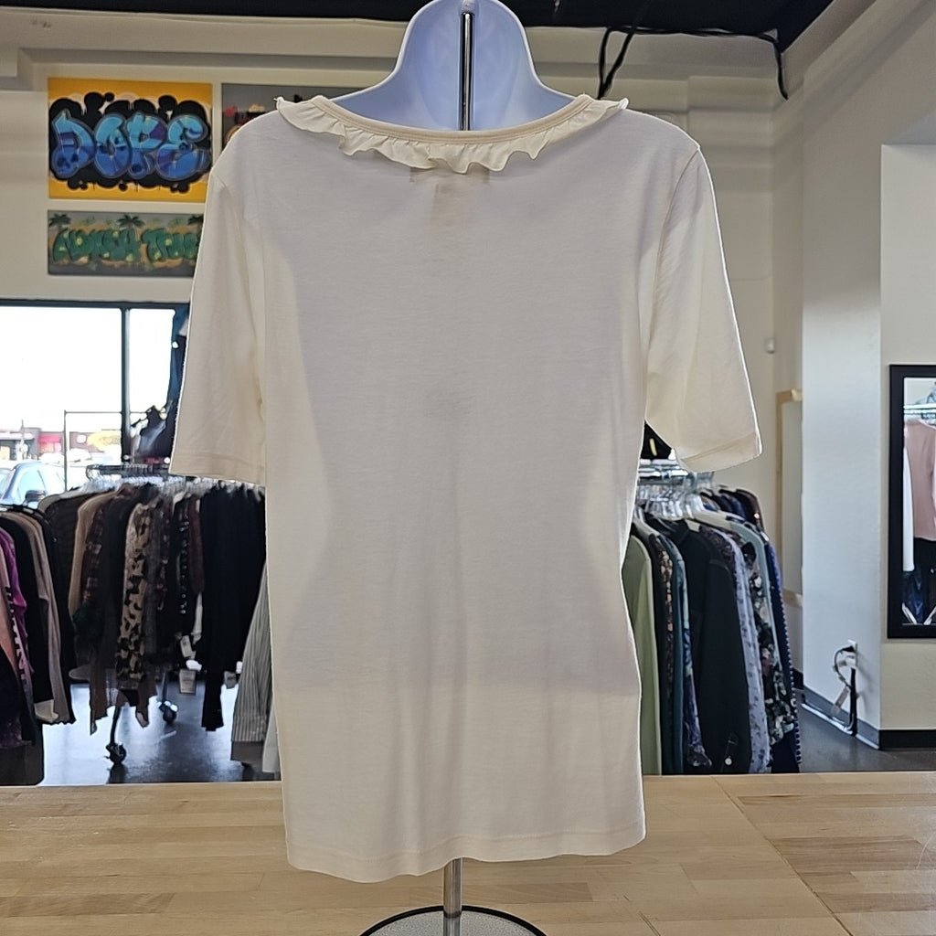 Liz Claiborne Size M White Preloved Blouse