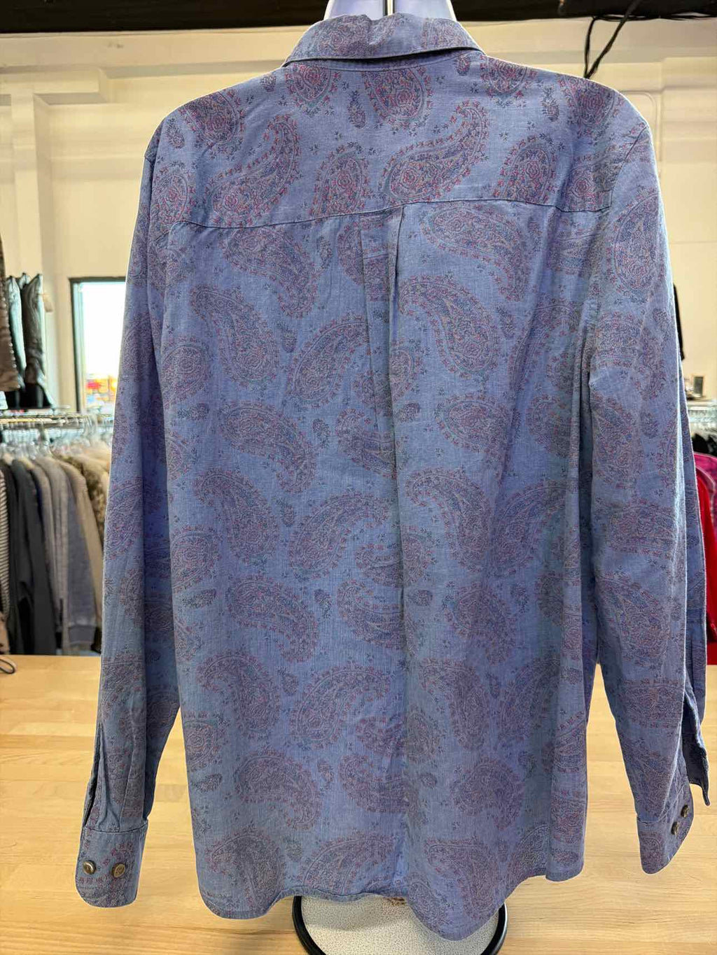 Orvis Size 16 Blue Button Down Shirt