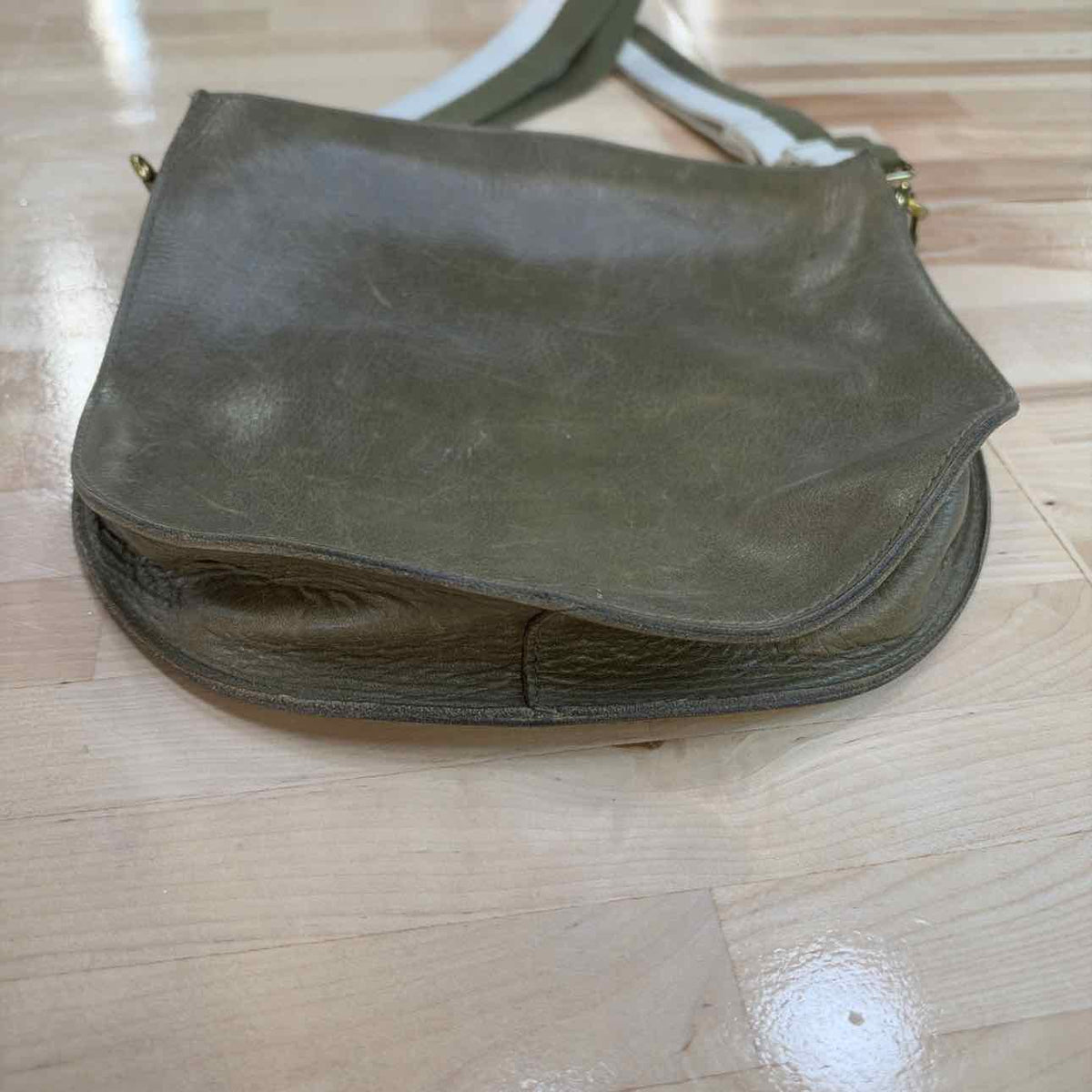 Madewell Green Leather Crossbody
