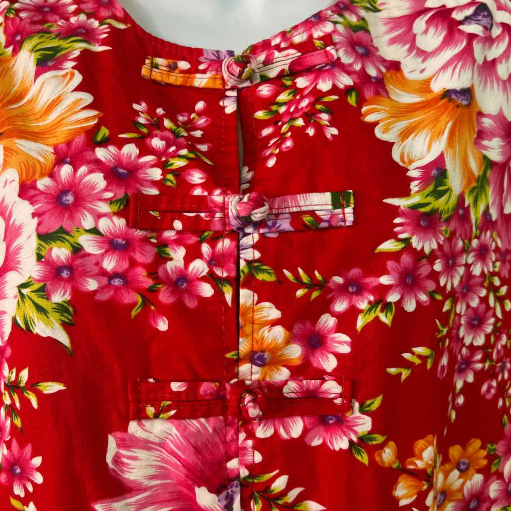 On Time Size L white orange pink Preloved Vest