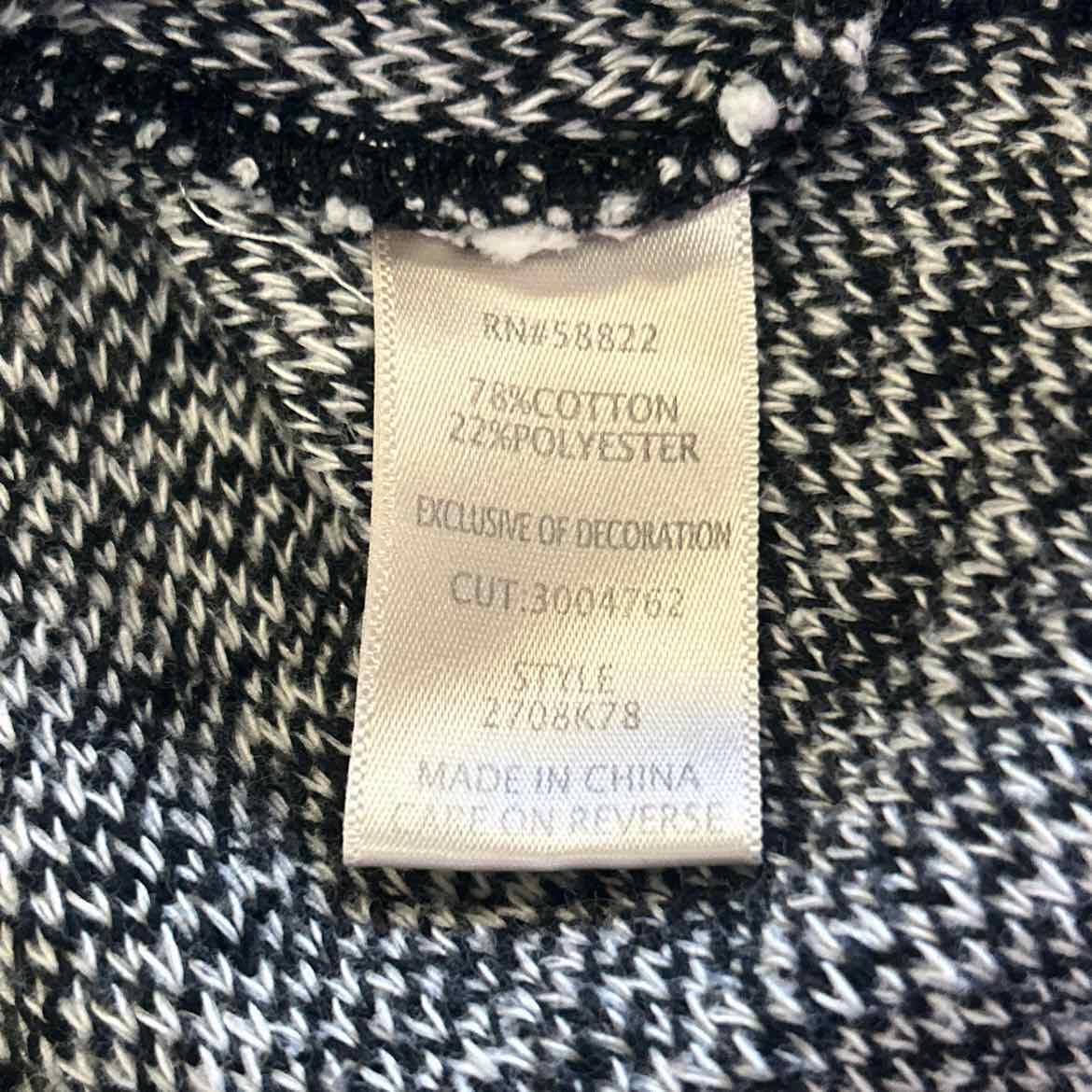 Max Studio Size M Black White Knit Preloved Sleeveless