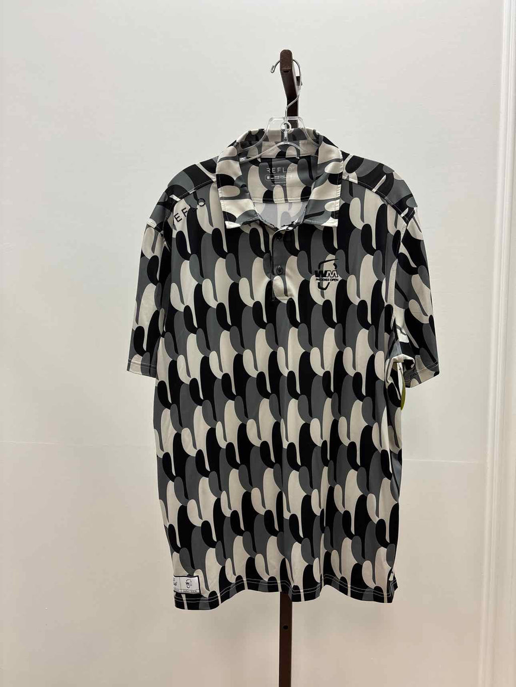 Size 2XL Black White New MENS Polo