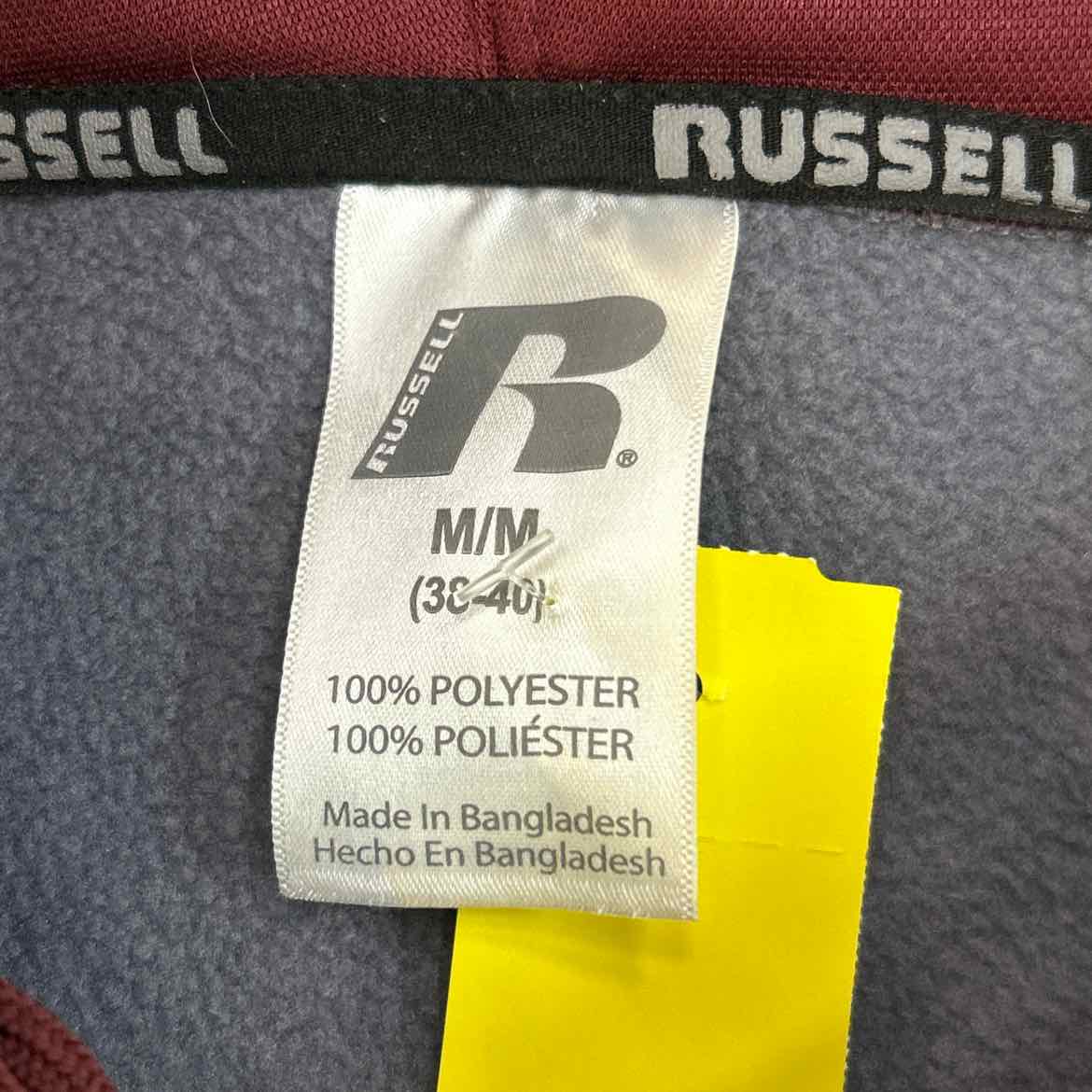 Russell Size M Gray & burgundy MENS Jacket