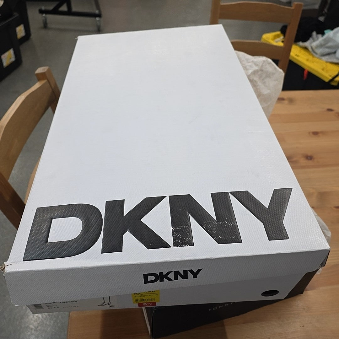 DKNY Shoe Size 8.5 Black Leather Boots