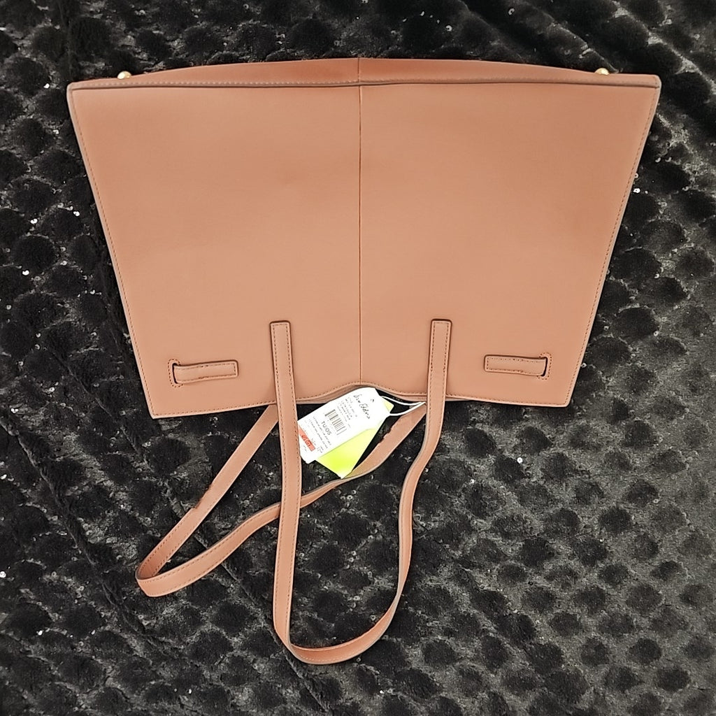 Sam Edelman Loraine Leather Box Tote Brandy NO SIZE