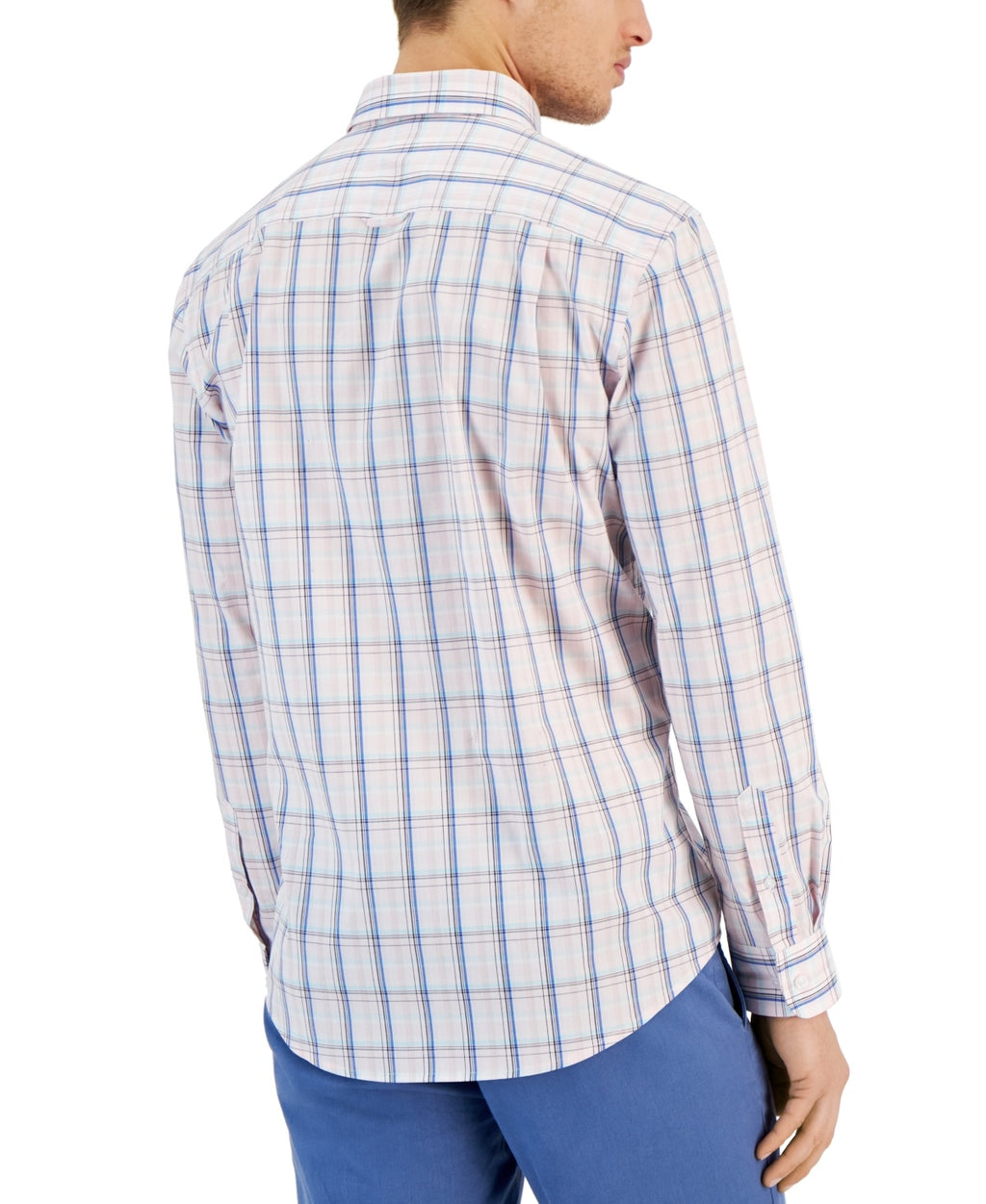 Club Room Men's Quincy Plaid Button-Down Poplin Shirt