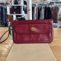 Coach Red Leather Wristlet