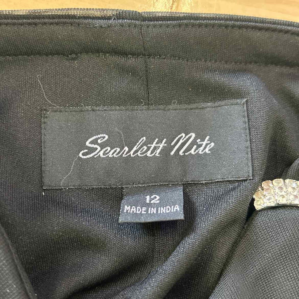 Scarlett Nite Size 12 Black Preloved Dress