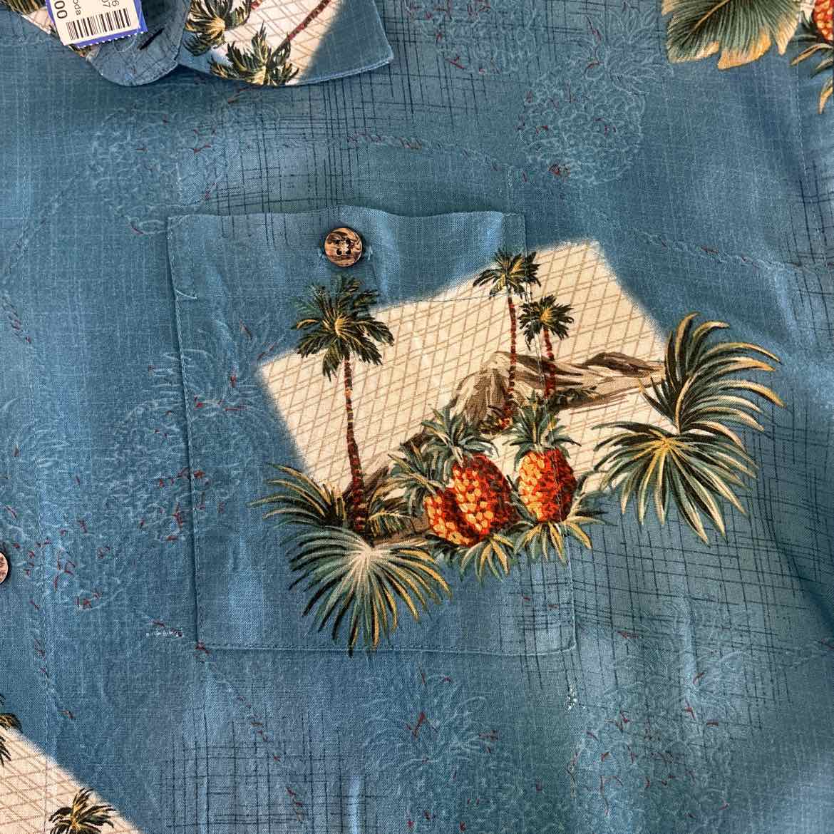 Moda Size XL Blue Preloved MENS Button Down Shirt