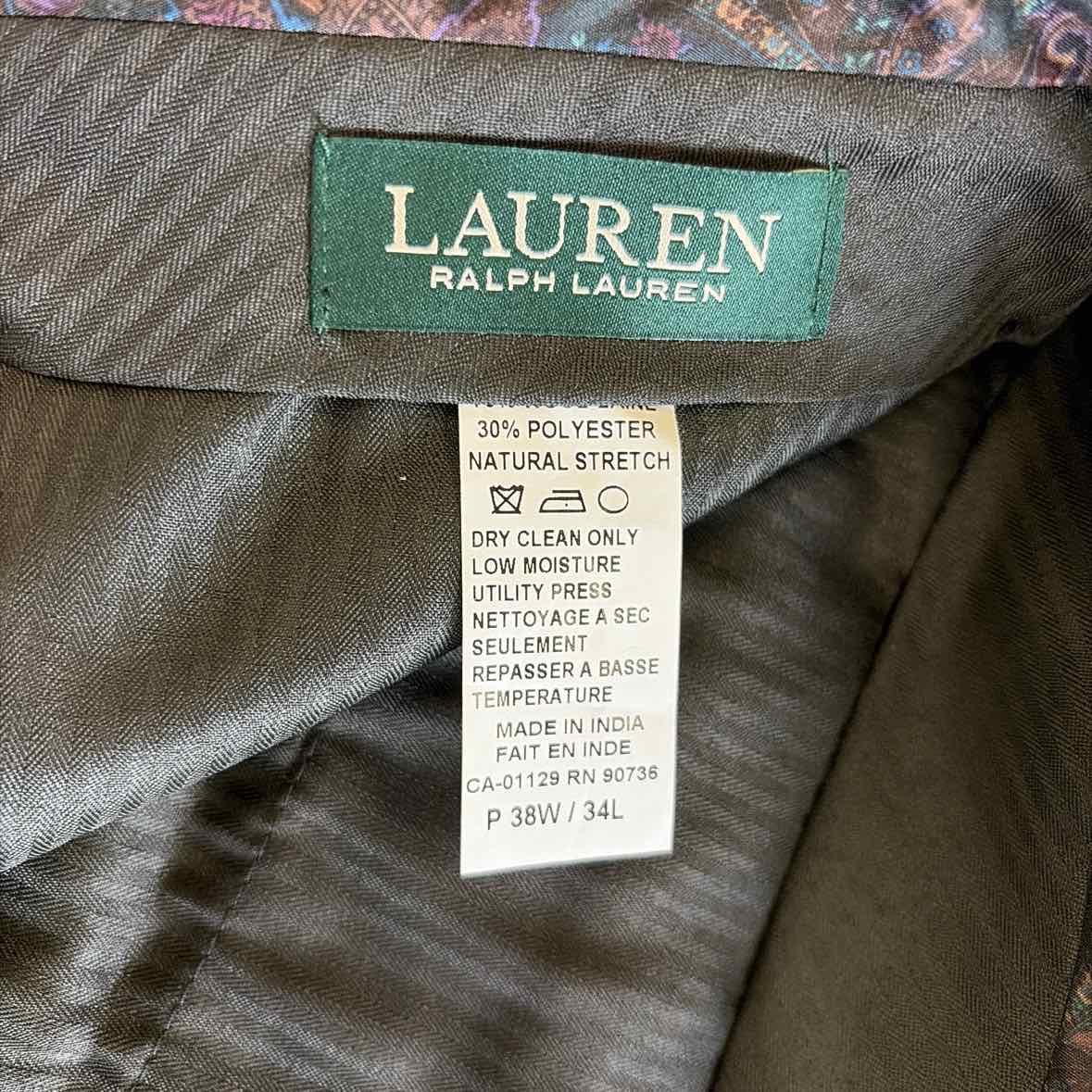 Ralph Lauren Size 38x34 Brown MENS Pants