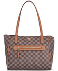 Giani Bernini Logo Large Nylon Tote, Created for Macy's - Chocolate/brown