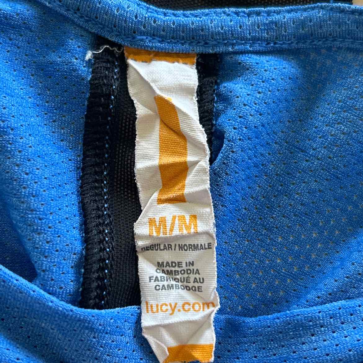 Lucy Size L Blue Preloved Athletic Tee