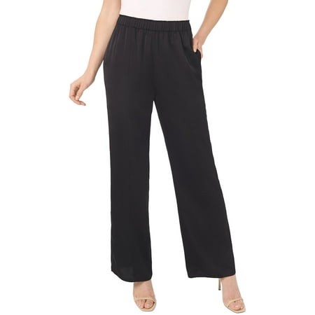 CeCe Size XL Black Satin New Pants