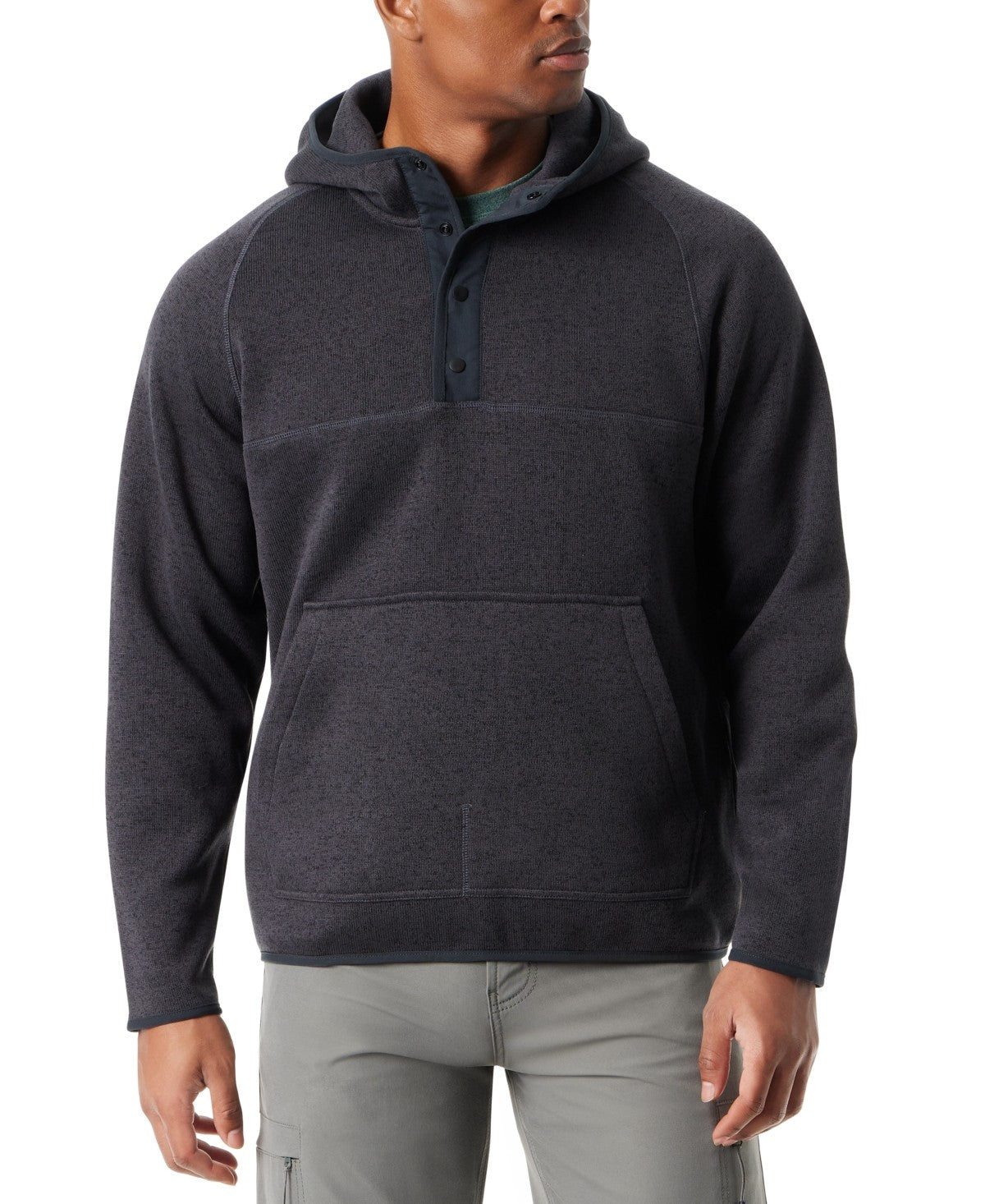 Bass Outdoor Size M Gray MENS Long Sleeve Shirt