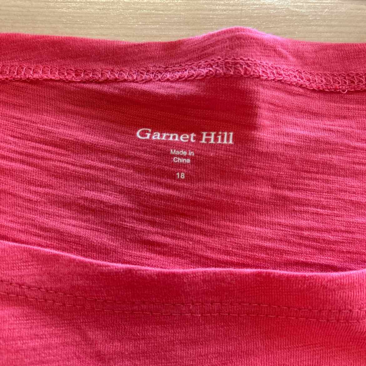Garnet Hill Size 18 Peach Long Sleeve