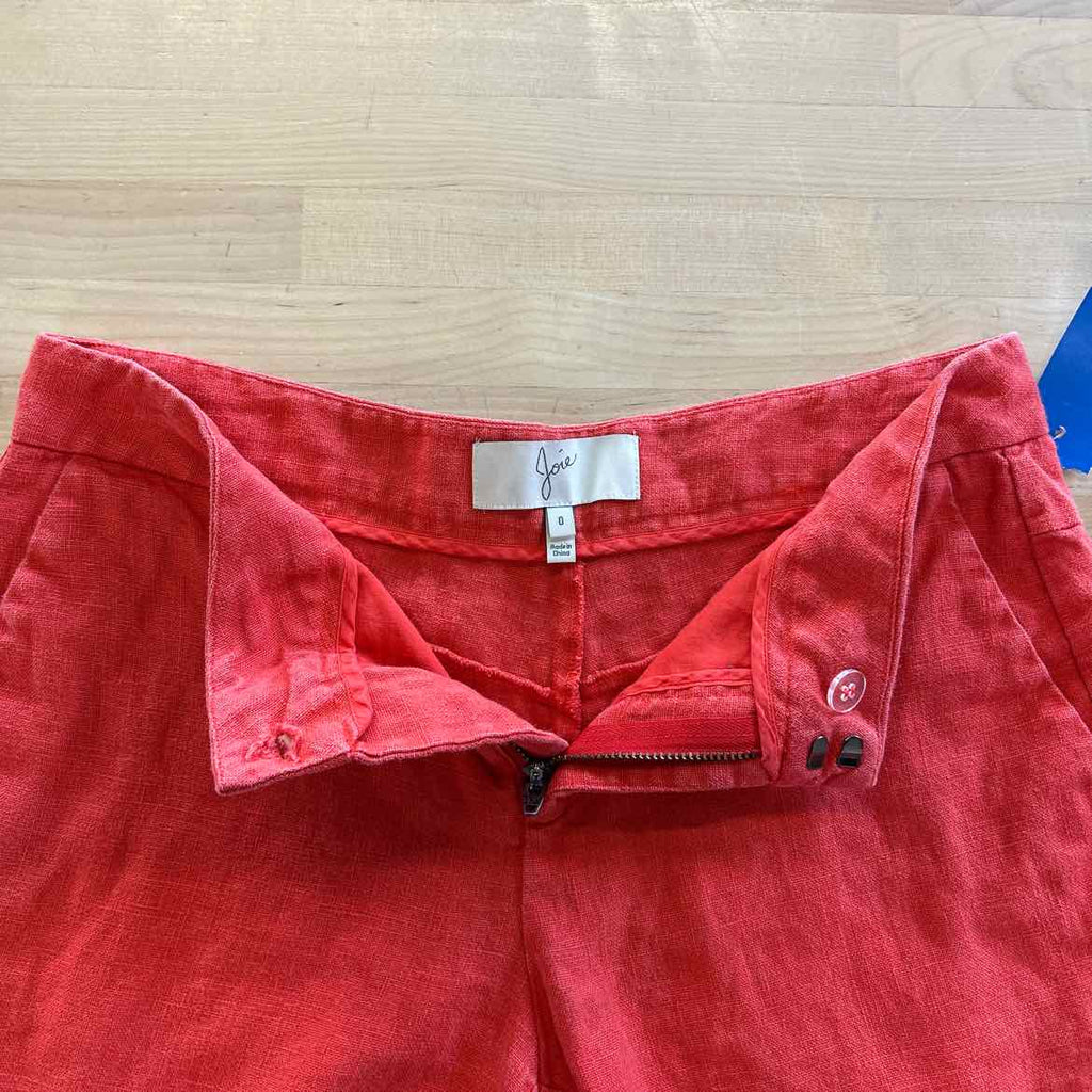 Joie Women Size 0 Orange Preloved Shorts