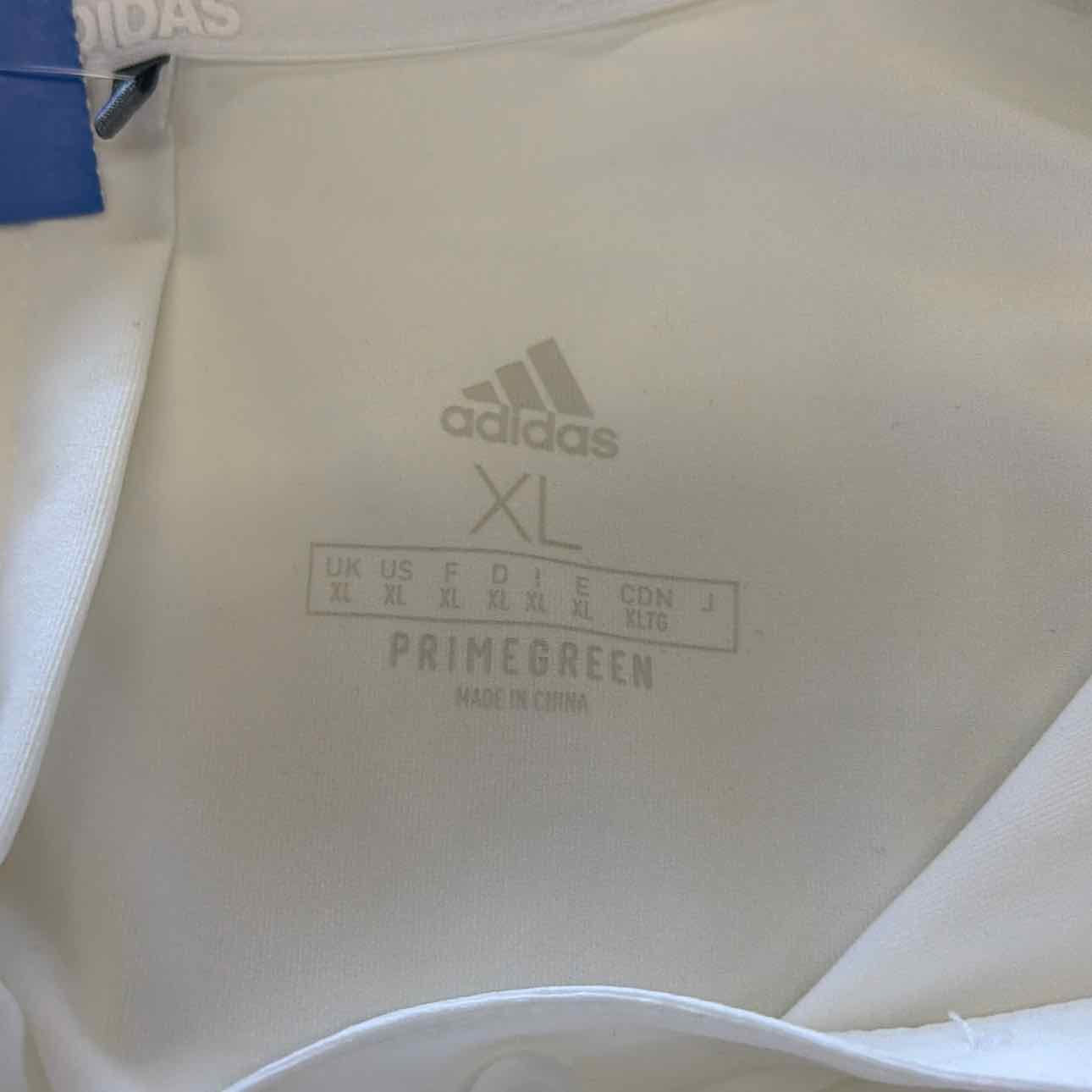 Adidas Size XL White Preloved MENS Polo