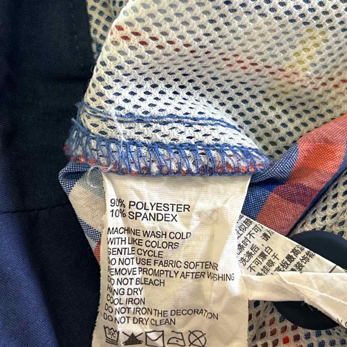 Tommy Bahama Men's Size 38 Blue Orange MENS Swimwear