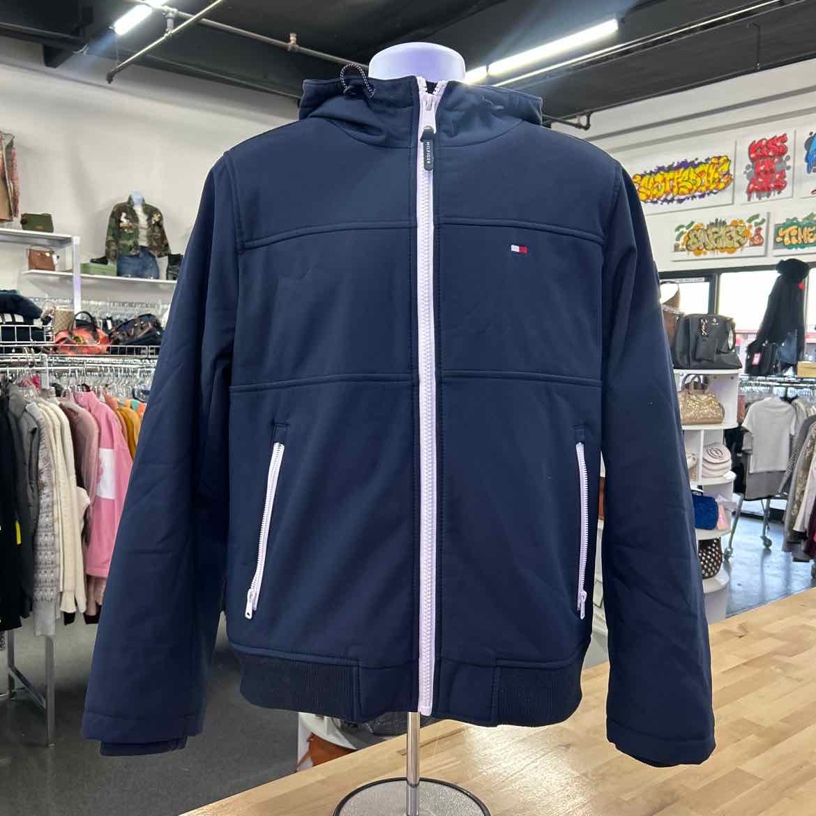 Tommy Hilfiger Size M Blue Preloved Jacket