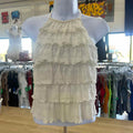 Divided Size S White Preloved Tank