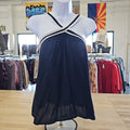 Loft Size S Navy & White Preloved Tank