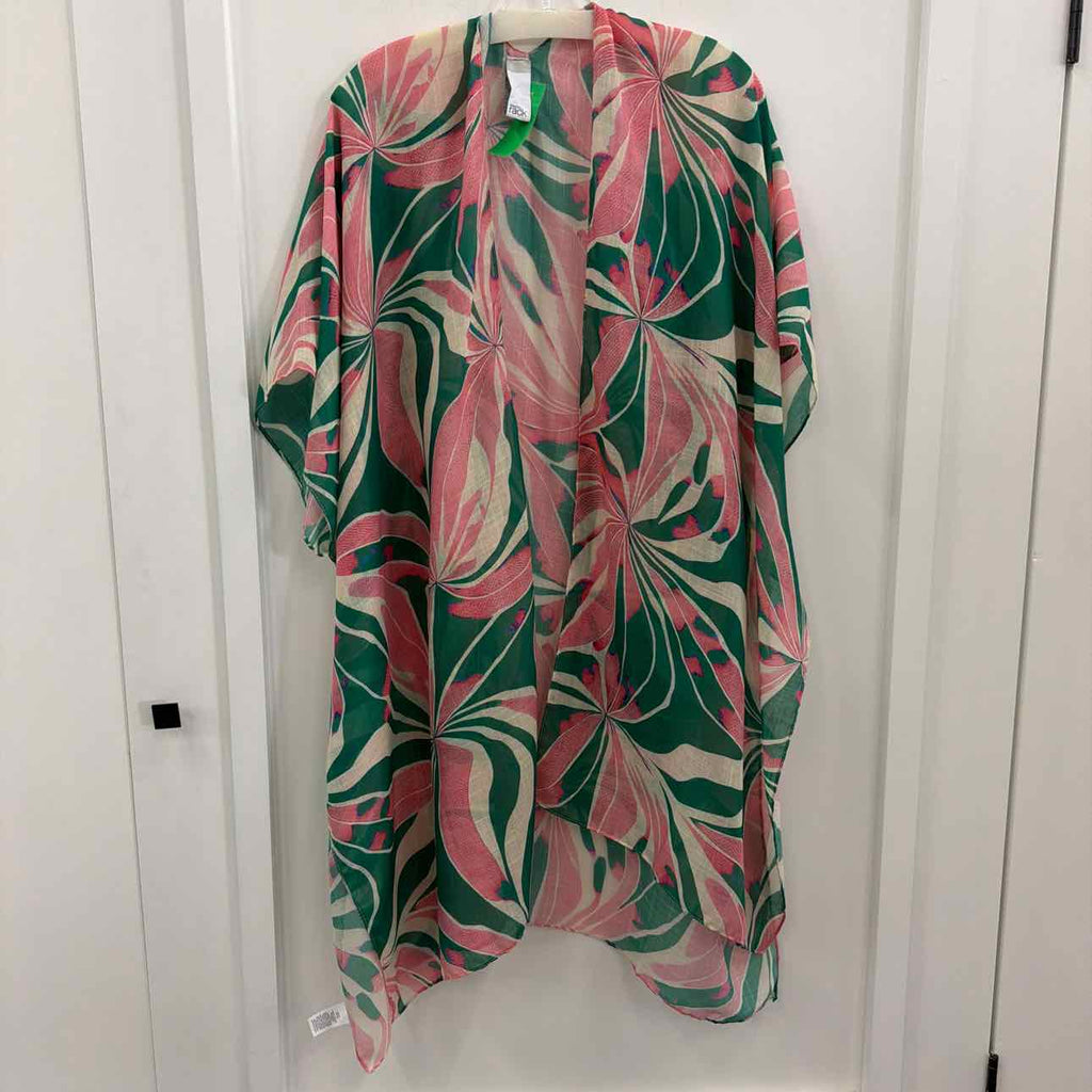 Nordstrom Rack Women Size OS Pink & Green Shawl