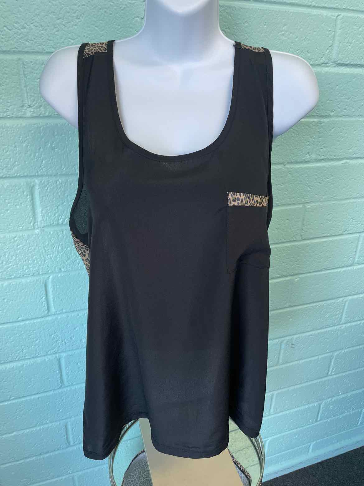 Zenana Size L Black Sleeveless