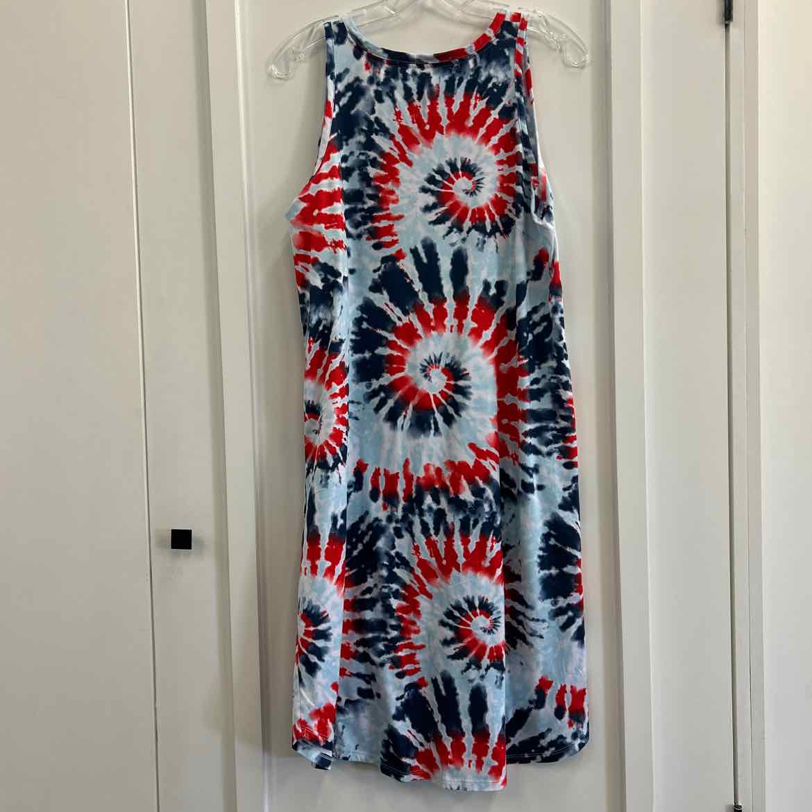 secret treasures Size L Blue & Aqua Print Preloved Dress