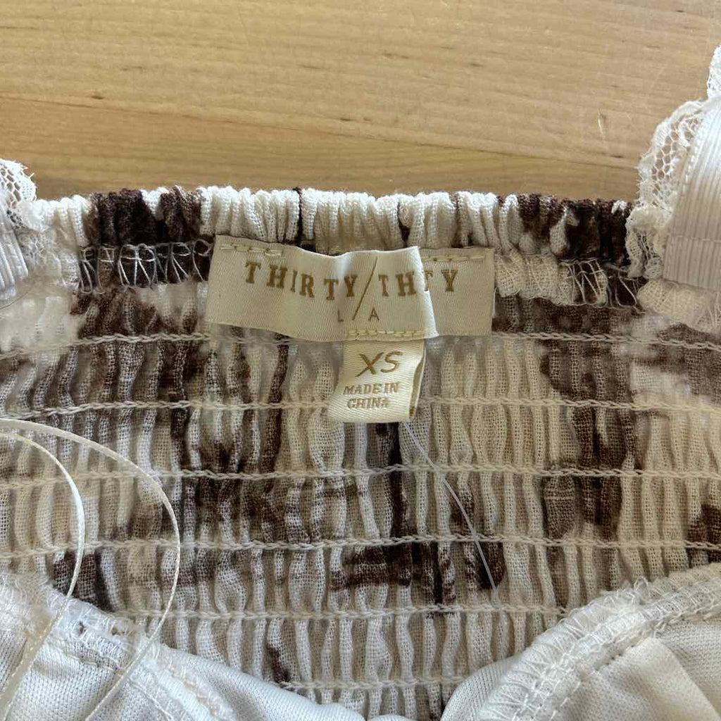 Thirty Thirty Size XS White Preloved Tank