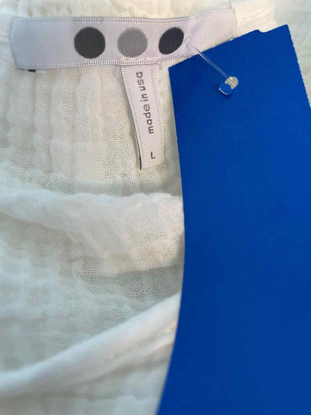 Three Dots Size L White Blouse