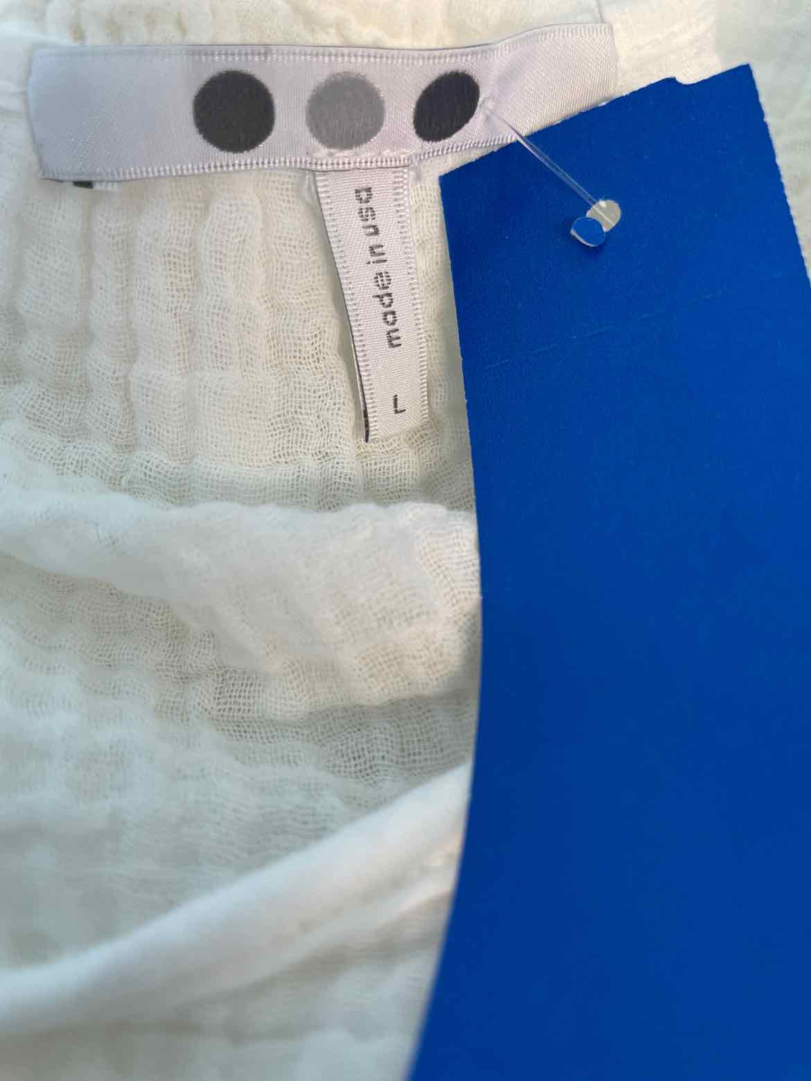 Three Dots Size L White Blouse