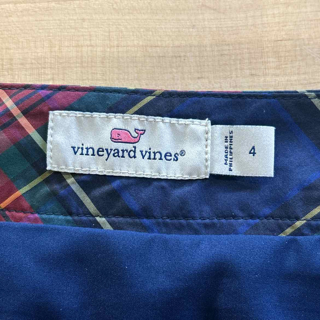 Vineyard Vines Size 4 Blue Red Preloved Skirt