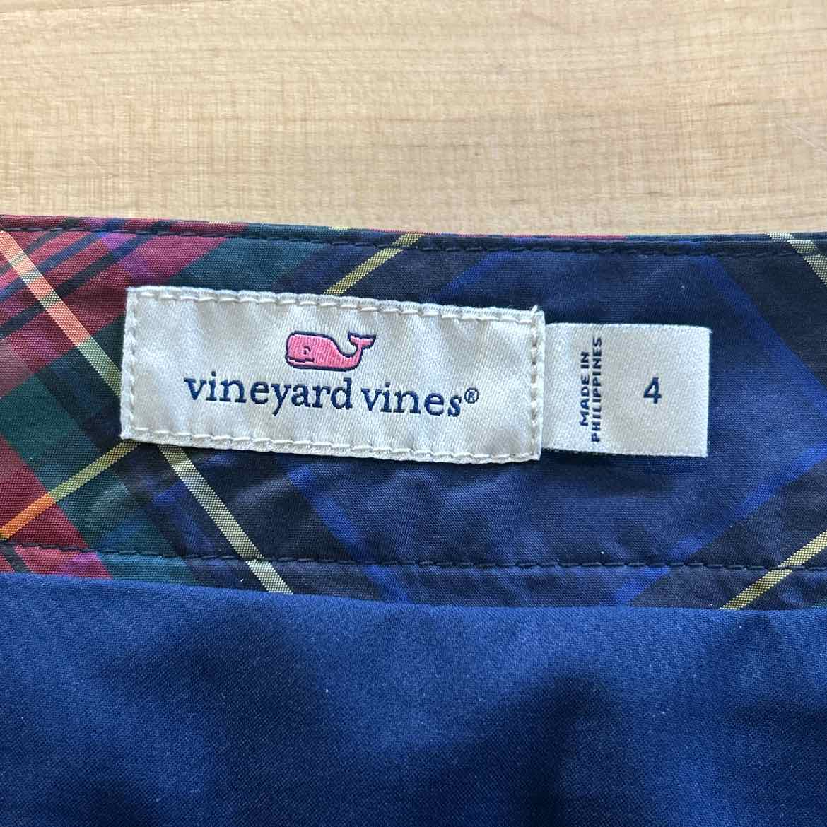 Vineyard Vines Size 4 Blue Red Preloved Skirt