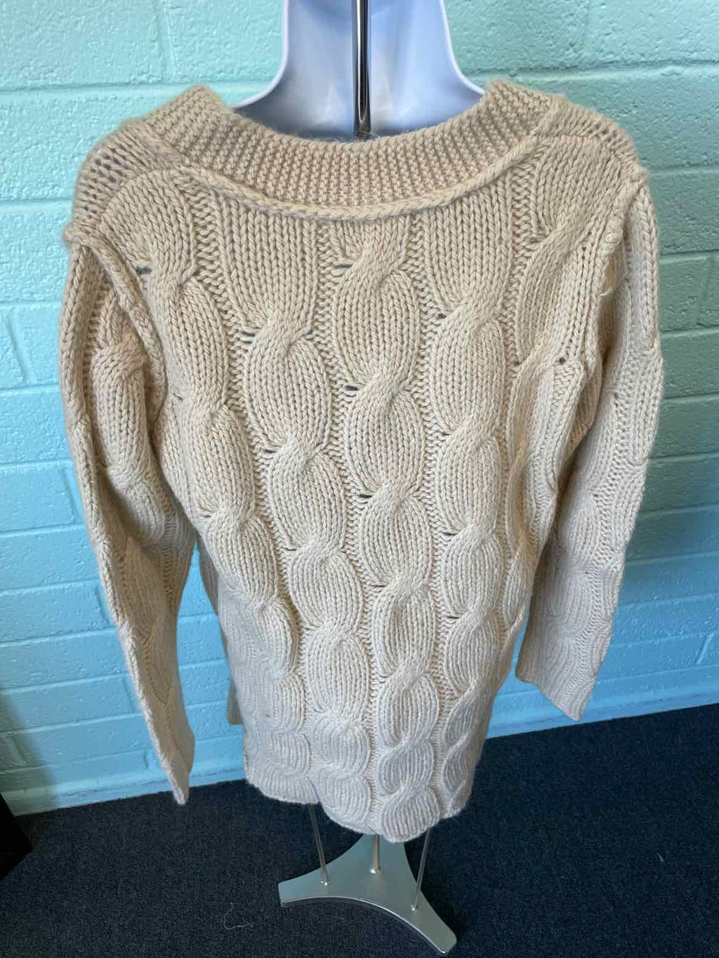 Banana Republic Size M Natural Alpaca Blend Cardigan Sweater