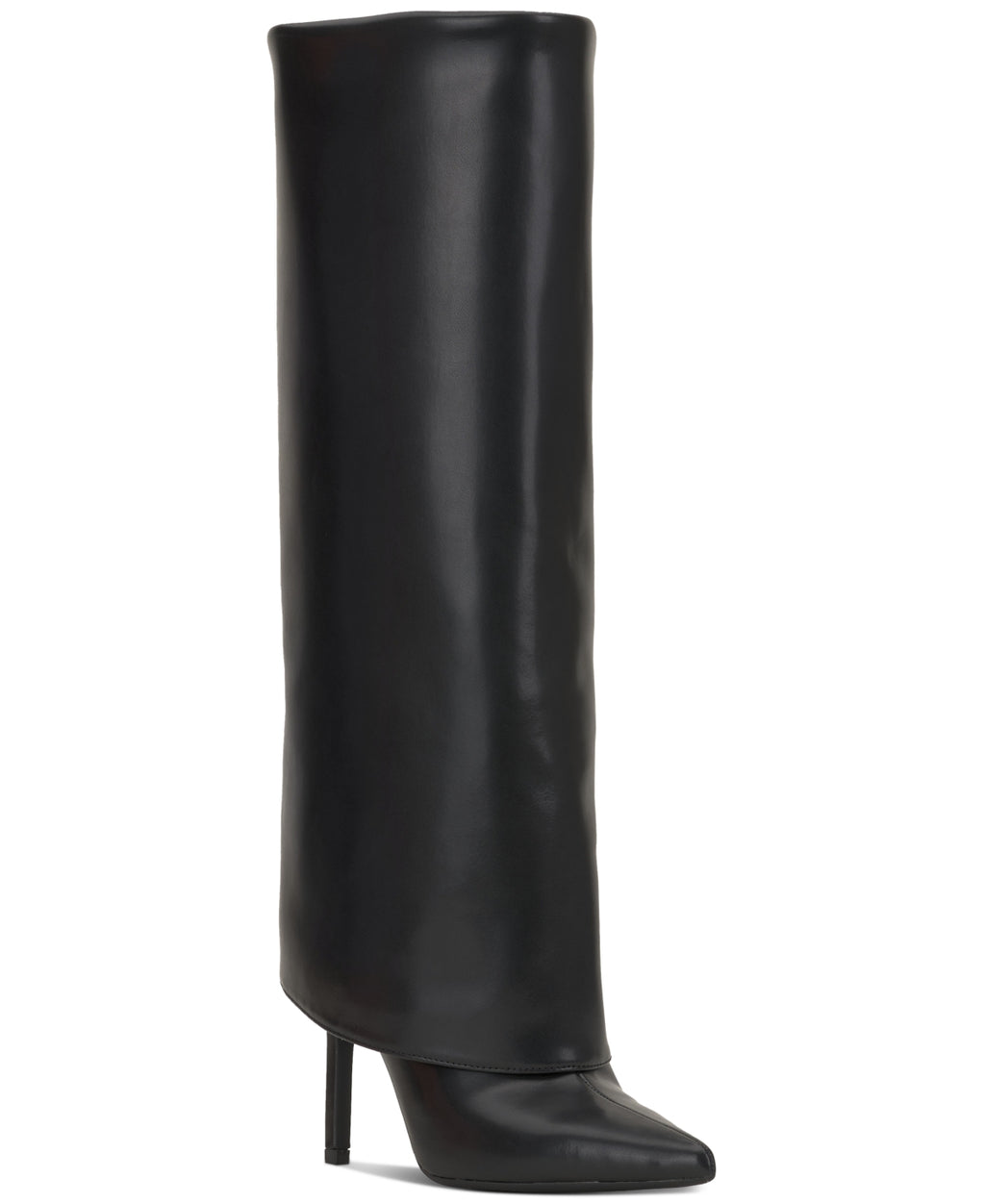INC Shoe Size 7 Black Skylar Wide-Calf Fold Over Cuffed Knee High Boots NWT