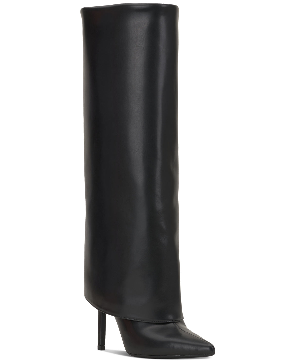 INC Shoe Size 7 Black Skylar Wide-Calf Fold Over Cuffed Knee High Boots NWT