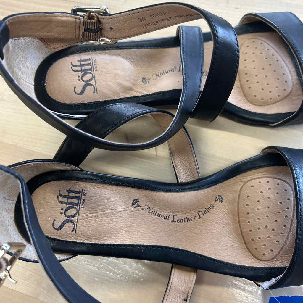 Sofft Size 9 Black Preloved Sandals