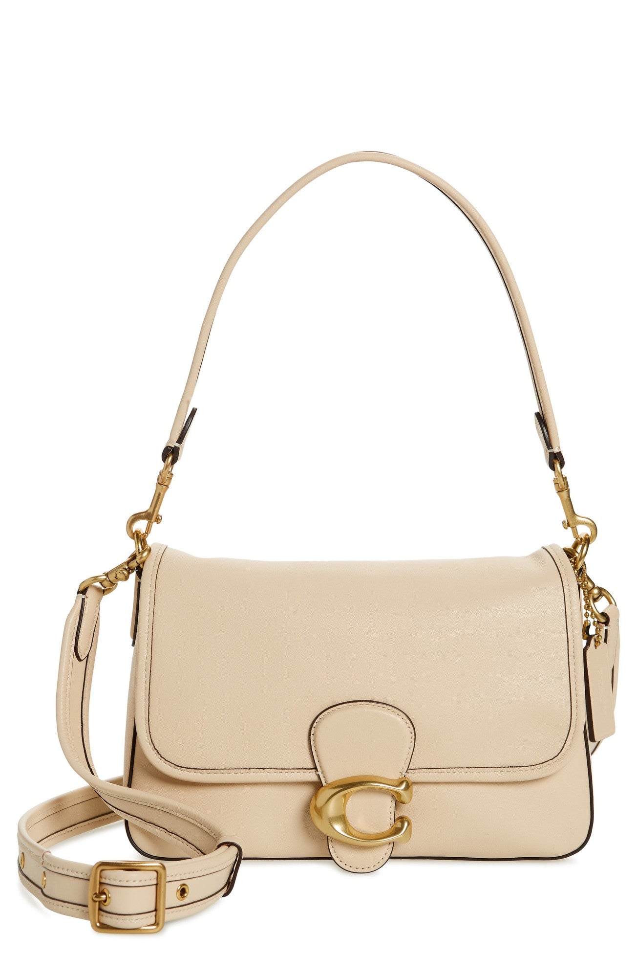 Coach Ivory Soft Leather Tabby Handbag
