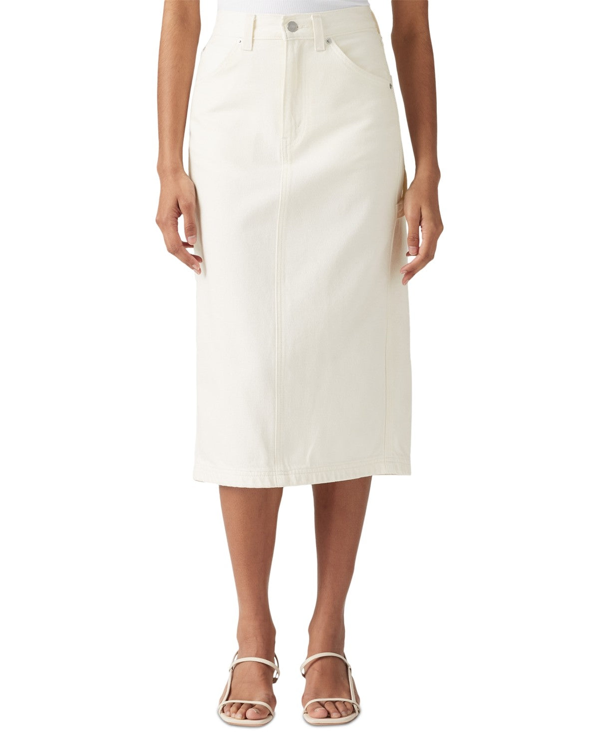 Levi's Women's Cotton High-Rise Back-Slit Denim Skirt - Truth Slip