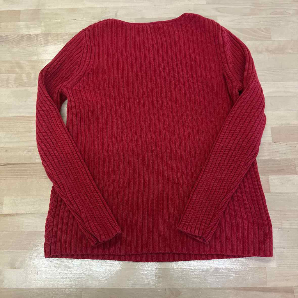 Croft&Barrow Size M Red Knit Sweater