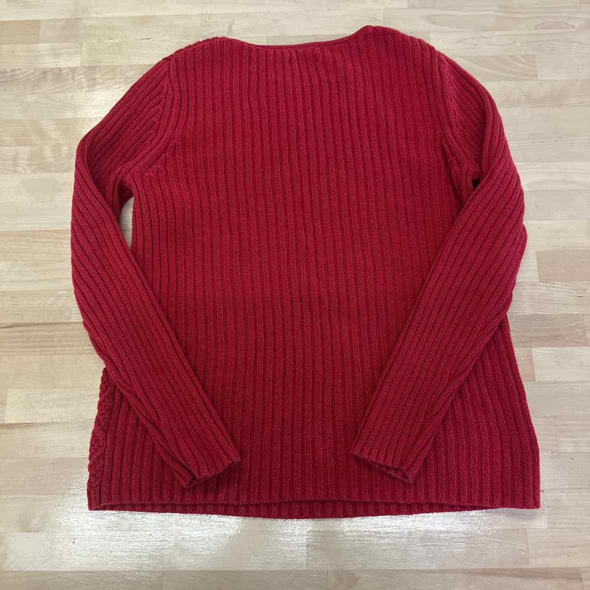 Croft&Barrow Size M Red Knit Sweater